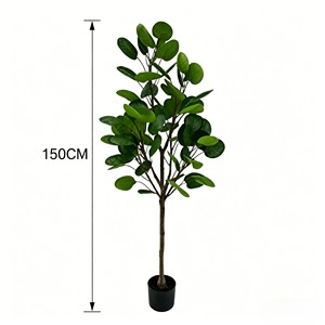 ต้นไม้เงินปลอมในกระถางสำหรับตกแต่งบ้าน โรงแรม ภายในอาคาร - Product Image 2