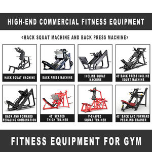 Venta caliente equipo de gimnasio comercial Hack Squat máquina de prensa de piernas de 45 grados - Product Image 5