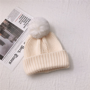 <span class=keywords><strong>Gorro</strong></span> de punto con pompón de <span class=keywords><strong>invierno</strong></span>, gorros de punto para <span class=keywords><strong>mujer</strong></span>, <span class=keywords><strong>gorro</strong></span> de punto con pompón - Product Image 3