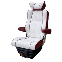 Siège conducteur en cuir, vente directe d'usine, avec airbag, suspension, ventilation et fonctions de chauffage pour camping-cars, caravanes et motorhomes