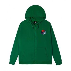 Sudaderas con Capucha y Logotipo Personalizado, Primavera, 260 g/m², Verde, 100% Poliéster, Ligeras, con Cierre, para Gimnasio - Product Image 1