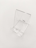Soporte Moderno para Teléfono de Acrílico Transparente para Escritorio, Soporte Portátil para Celular y Tablet