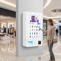 Distributeur automatique commercial avec écran tactile de 32 pouces, fonction SDK, mini combo mural avec distributeur automatique de pièces de monnaie