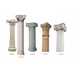 Cổng Đá Hoa Cương Đá Cẩm Thạch Tự Nhiên Ngoài Trời Phong Cách Phương Tây Sân Vườn Hiện Đại Trang Trí Trụ La Mã Với Đế Cột - Product Image 2