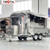 Camion de restauration mobile d'occasion Truth Wholesale avec cuisine complète et bar, remorque de cuisine, scooter, camion de restauration pour donuts et shawarma à vendre