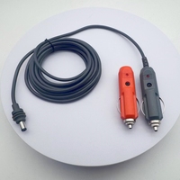 5521 chargeur de caisson de basses tout cuivre 12V équipement de voiture cordon d'alimentation allume-cigare de voiture à DC5.5 * 2.1 3 mètres