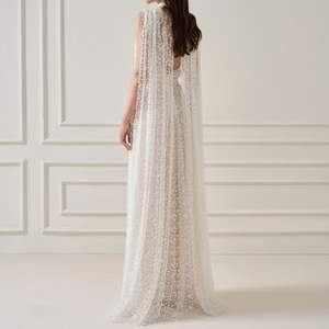 Ropa de moda de Vietnam para mujer, vestido elegante de marca para mujer, bufanda con efecto de encaje ZUKA, VESTIDO LARGO adjunto, Panel trasero largo - Product Image 1