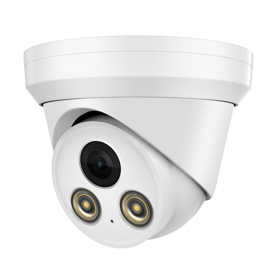 Hik NVR Compatible IP 4MP Camera PoE Outdoor Turret Dome ColorVu 2.8mm H.265 Human&Vehicle Detection CCTV Camera · image 1