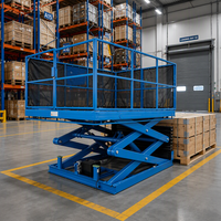 Plateforme élévatrice à ciseaux hydraulique personnalisée de 1 tonne pour chargement de conteneurs, niveleur de quai en acier inoxydable, hauteur maximale de 10 m
