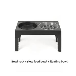 2024 Non-Spill Elevated High Quality Adjustable Heights Foldable water and Food Pet Double <b>Bowl</b> Pet <b>Feeder</b> pet <b>Feeder</b> <b>Bowl</b> - Product Image 3