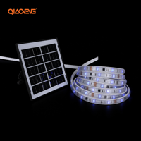 Kit LED solaire de jardin RVB adressable Dream Color 12V 5050RGB 150 LED/m IP65 avec télécommande