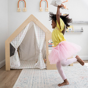 Casa de Juegos Infantil Interior de Madera Contrachapada de Estilo Montessori Waldorf con <span class=keywords><strong>Pizarra</strong></span> - Product Image 2