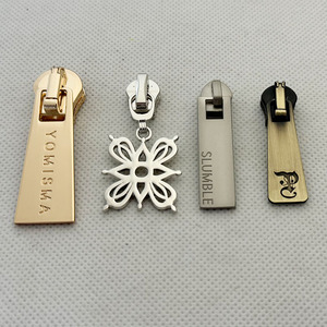 Giá cả cạnh tranh tùy chỉnh màu vàng kim loại giá rẻ dây kéo kéo cho vải/giày/túi - Product Image 2