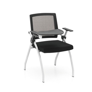Conjunto de Muebles de Oficina Modernos Blancos, Silla de Estudio Plegable y Extensible para Capacitación - Product Image 5