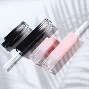 Double-Ended <b>Lip</b> Gloss Tube 2ml Gradient Black Pink Square Empty Refillable DIY Cosmetic Packaging Plastic <b>Lip</b> Stain Container - Product Image 4
