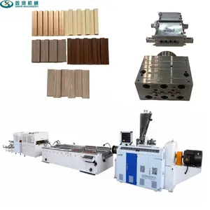 Snap line waterproof quick release plate Bamboo wood fiber integrated Stone plastic wainscoting pvc wall panel extruder line
