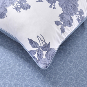 Chất Lượng Tốt Tùy Chỉnh Đồng Bằng In Ấn Hoa Mô Hình Sang Trọng Chăn Bìa Tấm <span class=keywords><strong>Comforter</strong></span> Bộ Bông 200TC Duvet Cover Set - Product Image 2