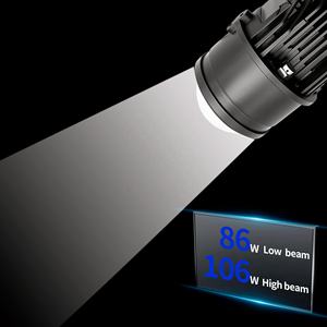 Chenlang 110W 11000LM trois couleurs LED antibrouillard feux de conduite 3 pouces Bi LED projecteur Laser antibrouillard H9 H8 H11 Led antibrouillard pour voitures - Product Image 6