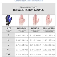 Gants de rééducation portables 4000 mAh pour la thérapie par miroir et l'exercice des doigts, pour patients victimes d'AVC