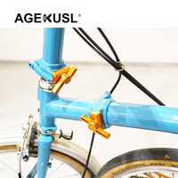 Plaques de charnière de cadre de vélo, leviers de serrage, pinces de type C pour vélo pliant Brompton ACE C5 D10 UnionJack