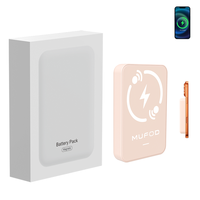 Batterie externe pour téléphone, vente en gros de powerbanks 5000 10000 mAh, chargeur sans fil portable, power bank magnétique compatible avec iPhone