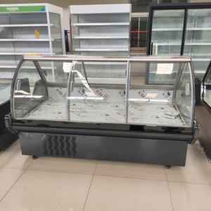 Refrigerador Comercial de Exhibición Abierto para Carne Fresca con Interior de Acero Inoxidable, Puerta Corrediza y Placa Horizontal de Estilo Curvo - Product Image 2