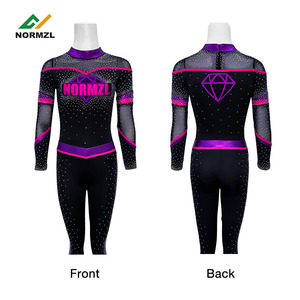Uniformes de Animadoras de Manga Larga para Competencia, Ropa de Práctica de Animadoras, Uniformes de Animadoras Juveniles - Product Image 3