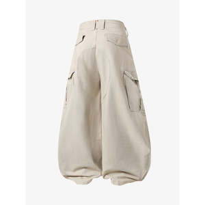 <span class=keywords><strong>Pantaloni</strong></span> Cargo a <span class=keywords><strong>Palloncino</strong></span> Personalizzati OEM/ODM, Vestibilità Ampia, Vita Alta con Coulisse, Stile Streetwear per Hip Hop, Skateboard e Outfit Quotidiani - Product Image 2