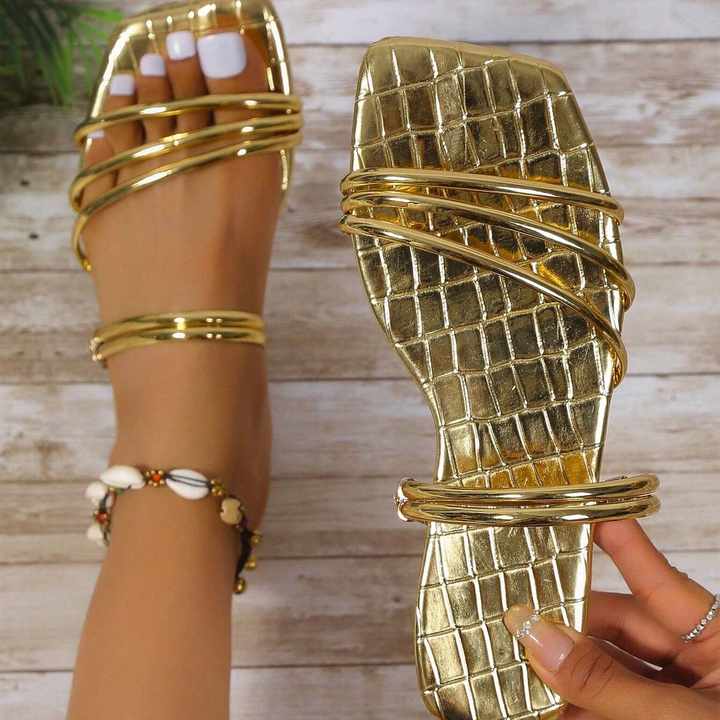 womens alligator flats