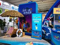Simulador de Surf Interactivo AR, Sistema de Juego Deportivo con Tabla de Movimiento Dinámico y Pantalla de Olas 3D para Gimnasio Digital o Bar