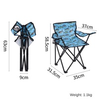 Table de pique-nique d'extérieur pliable sur mesure en acier, chaise pliante légère avec accoudoirs pour camping, pêche et plage