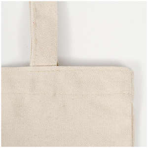 Bolsa de compras reutilizable personalizada con impresión, de lona de algodón blanco puro, venta al por mayor. - Product Image 3