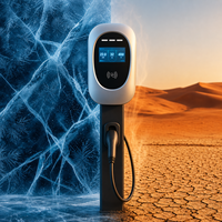 Borne de recharge murale pour véhicules électriques Expert 7 kW avec contrôle Wi-Fi par application, RFID, intelligente, résidentielle, niveau 2