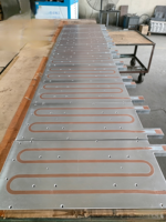 Récepteur de liquide réfrigérant personnalisé MaiWei, dissipateur thermique en aluminium-cuivre pour le refroidissement des IGBT dans les systèmes de réfrigération