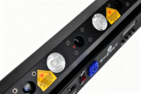 Projecteur laser à 5 têtes mobiles avec 4 LED 3W blanc chaud, faisceau 2-en-1, effet de scène pour bar, DJ, boîte de nuit, discothèque