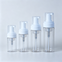 Flacon distributeur de savon mousse vide avec bouchon pompe en plastique et brosse de scellement