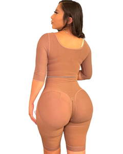 Korset pelangsing wanita, korset pengecil pinggang, korset pengangkat payudara terbuka kontrol perut Shapewear Bodysuit selangkangan paha terbuka - Product Image 6