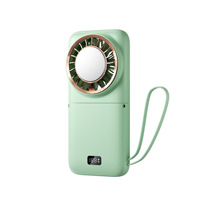 Nouveau ventilateur USB pliable X60 transfrontalier, moteur sans balais, refroidissement par glace, 6-8h, portable de bureau, à main, extérieur, à suspendre au cou