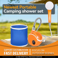 Douche électrique portable pratique et populaire, facile à charger, idéale pour le camping, les dortoirs et l'utilisation quotidienne à la maison