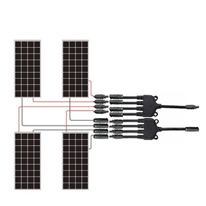 Conectores Solares 10AWG en Forma de Y, 1 Macho a 4 Hembras, Cable Precableado M/<span class=keywords><strong>FFF</strong></span> y <span class=keywords><strong>F</strong></span>/MMM IP67, Cables de Extensión para Paneles Solares - Product Image 5
