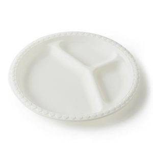 Assiettes rondes jetables écologiques compostables biodégradables pour hôtels, assiettes et ustensiles de table pour restaurants, événements et fêtes en gros - Product Image 3