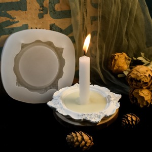 Silicone <b>Mold</b> For Petal Relief Candlestick 3D Flower Shape DIY Plaster <b>Candle</b> Holder Wedding Craft <b>Mold</b> - Product Image 3