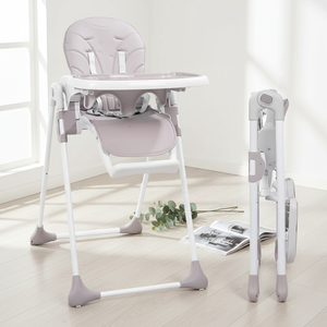 Seggiolone e <span class=keywords><strong>sdraietta</strong></span> pieghevole in plastica EN14988 IVOLIA, facile da installare, con ampia capacità di carico e regolazioni multiple, pieghevole con un solo pulsante. - Product Image 1