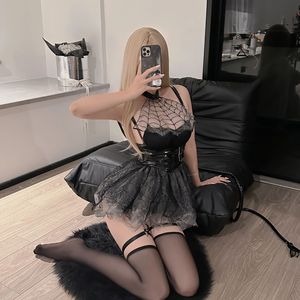 Ensemble <span class=keywords><strong>sexy</strong></span> en cuir verni transparent effet soie, ceinture en cuir, uniforme, lingerie <span class=keywords><strong>sexy</strong></span> pour femmes - Product Image 6