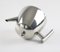 Théière en acier inoxydable 1,2 L avec logo personnalisé double paroi isolée miroir ou satiné brossé cafetière