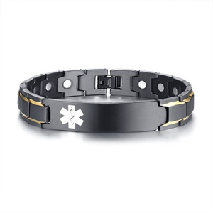Fashion Jewelry Twisted Healthy Magnetic Bracelet Custom Enamel Stainless Steel Bracelets <b>for</b> <b>Men</b> - Product Image 4