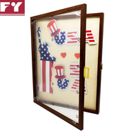 Cadre photo Verani Pin Display Case - Pin Collection Display For Military Medals, Beach Tags, Jewelry Pi Shadow Box Frame