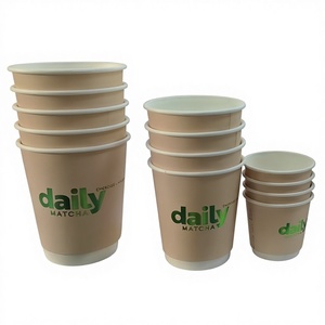 Bicchieri di Carta Personalizzati per Caffè, a Doppia Parete, Ecologici, Multiuso, per Bevande Calde, con Processo di Bronzatura Personalizzato - Product Image 5