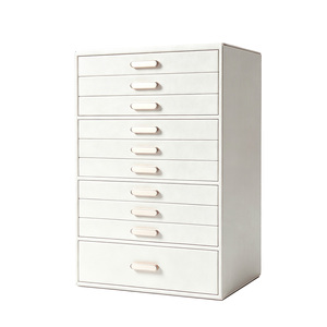 Caja Organizadora de Joyas de Cuero PU, Gabinete de Almacenamiento de Joyas Grande con 10 Cajones para Anillos, Aretes y Pulseras - Product Image 1