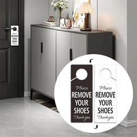 Étiquette de porte en plastique personnalisée imprimée, écologique et durable, avec impression numérique pour la maison, l'hôtel et le bureau